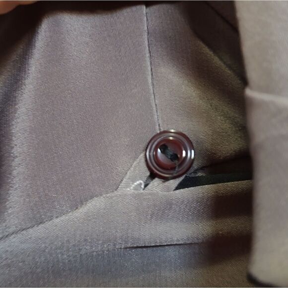 Vintage 80's Abstract Grey Drop Waist Joseph Ribkoff Mini Dress - Picture 6 of 7